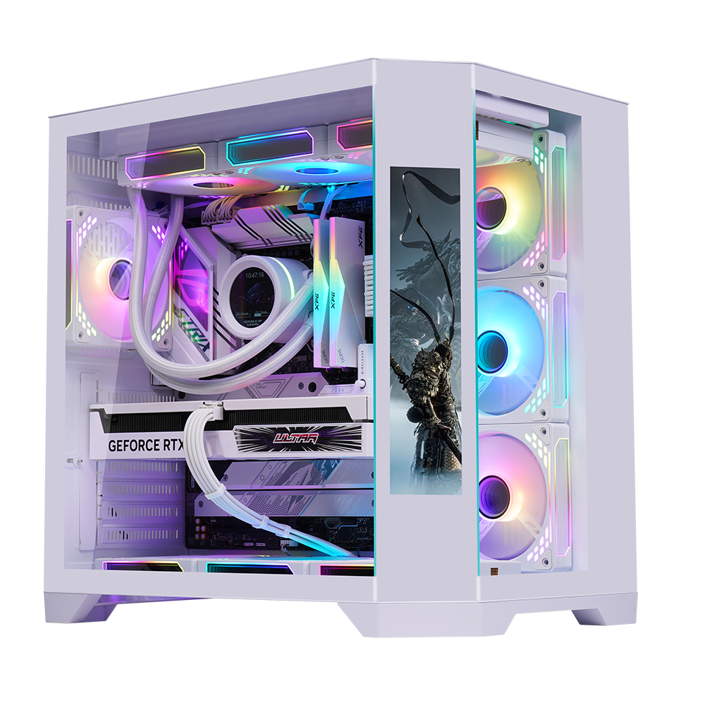White with screen