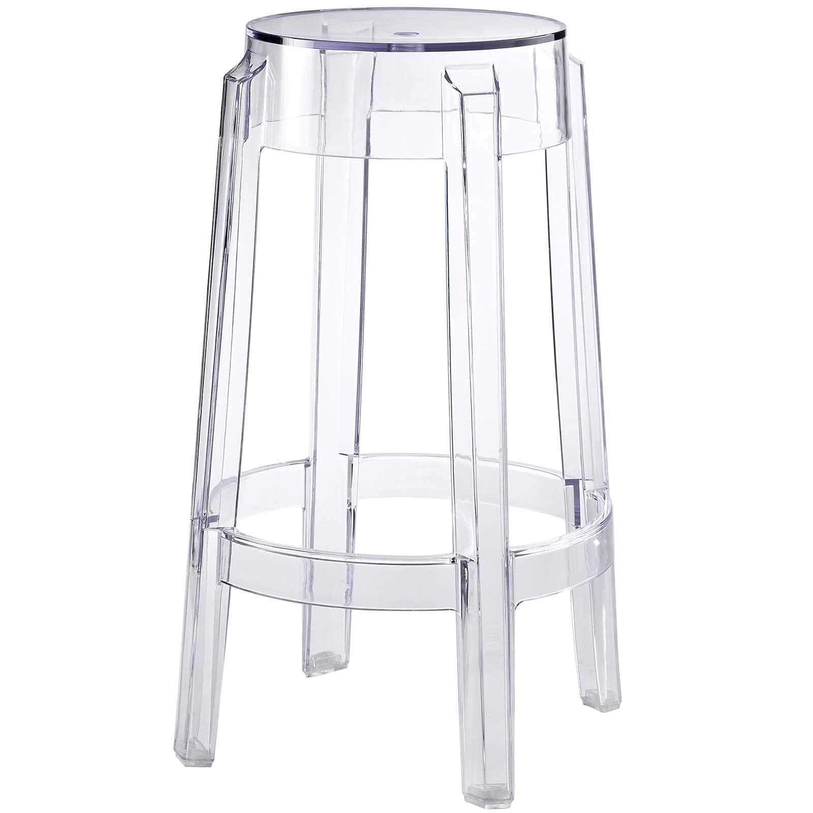 Tabouret de comptoir transparent