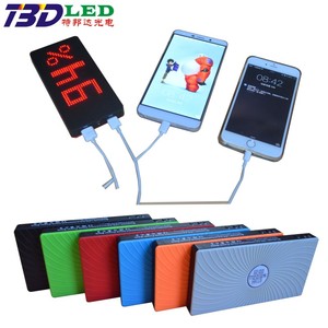 <strong>Led</strong> Display High Capacity Power Bank DIY Picture Advertising Power Banks <strong>Led</strong> Advertisement Clock Power Bank - Product Image 4