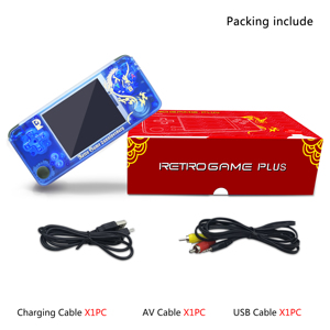 เครื่องเล่นวิดีโอเกม Mp7หน้าจอ16G แบบพกพา3.0 IPS พร้อมคันโยกคู่ Built-in3000เกม RG-Plus - Product Image 2