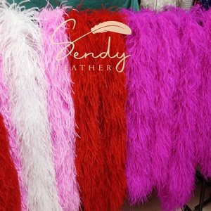 15-18cm Hot Sell <strong>Boa</strong> Ostrich <strong>Feather</strong> <strong>Boas</strong> <strong>Feathers</strong> Arts And Crafts Wedding Decoration Dance Accessory <strong>Feather</strong> Costume Dress - Product Image 2