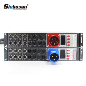 5 Core de distribuidor LAS4 + 8 línea de la etapa altavoces controlador de potencia distribuidor