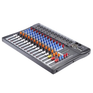120S-USB 12 Channels <strong>Mic</strong> <strong>Line</strong> Audio Mixer Mixing Console Wireless BT Connection USB XLR <strong>Input</strong> 3-band EQ 48V Phantom Power - Product Image 1