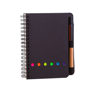 Günstige Spiral <span class=keywords><strong>Notebook</strong></span> Kraft papier Cover <span class=keywords><strong>Notepad</strong></span> mit Haft notizen