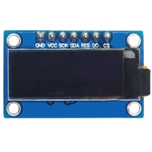 Diymall modulo schermo Display OLED da 0.91 "pollici 128x32 SSD 1306 interfaccia SPI a 7pin 3.3V-5V per scheda Arduino ESP32 - Product Image 1