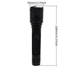 Nhiệm vụ nặng nề dẫn đèn pin với sản lượng lumen 2000 và zoom tập trung được hỗ trợ bởi pin 9aa, công việc kiểm tra và tuần tra ban đêm - Product Image 3