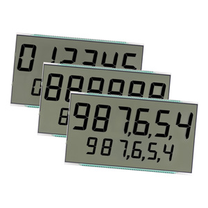 Profession elles kunden spezifisches statisches 7-Segment-LCD-Display SJXDGN036 Großhandel für Kraftstoffsp ender Dezimal punkt Statisches LCD-Bildschirm modul - Product Image 1