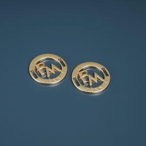 Biển tên khắc chữ YHG bằng hợp kim kẽm đồng thau, thân thiện với môi trường, nhãn kim loại tùy chỉnh logo cho quần áo, áo khoác - Product Image 3