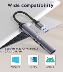 LDNIO DS-44C USB HUB adaptörü USB USB3.0 USB2.0 TYPE-C yüksek hızlı aktarım USB C Hub Hub yerleştirme istasyonu - Product Image 6