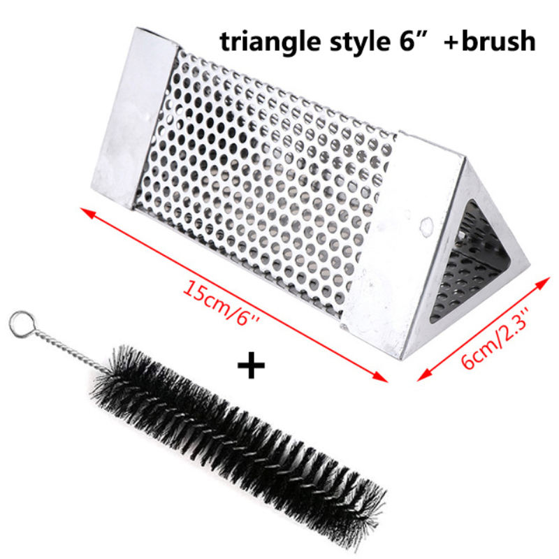 สามเหลี่ยมสีเงิน 6 นิ้ว + แปรง