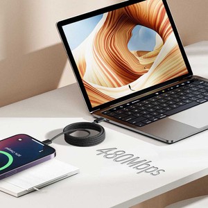 สายแม่เหล็กในตัวชนิด C เป็น Type C PD 60W 3A ชาร์จเร็วสายข้อมูล USB สำหรับ iPhone 15 16 Samsung โทรศัพท์มือถือ Android - Product Image 4