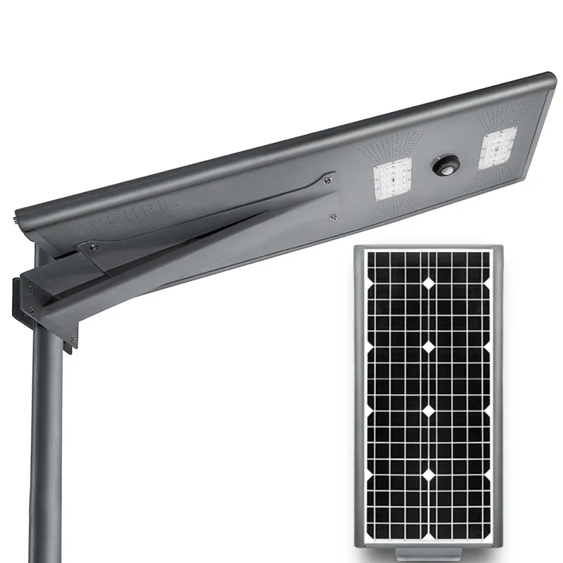 Full-featured integrated 12V dc 40w system all in one led smart street solar light