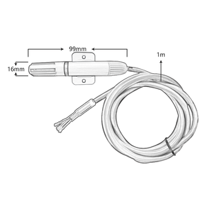 Transmisor de humedad y temperatura, Sensor de temperatura Modbus RS485