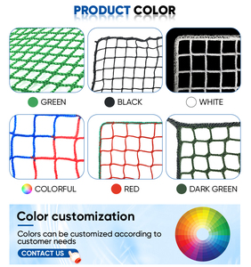 Di alta qualità 5mm verde <span class=keywords><strong>PE</strong></span> plastica Sport <span class=keywords><strong>Net</strong></span> per il calcio Backtop senza nodo rete di sicurezza