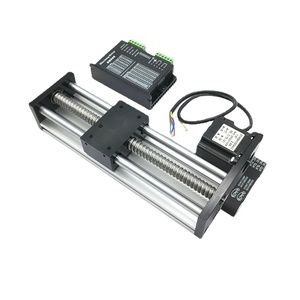 Synchronous Pulley Linear <strong>Rail</strong> <strong>Kit</strong> Sliding Table Module <strong>Slide</strong> Stage 50-400mm Stroke 1.2-3Nm Side NEMA 23 Stepper Motor Driver - Product Image 1