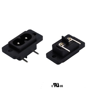 IEC60320 C8ช่องเสียบ AC 2-core 8-shaped ขั้ว IEC 2-PIN พร้อมรูยึดเต้ารับไฟ AC - Product Image 4