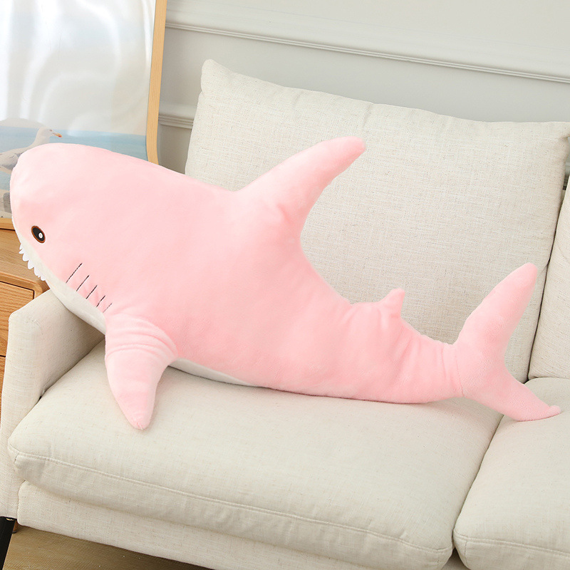 Shark pillow (pink)