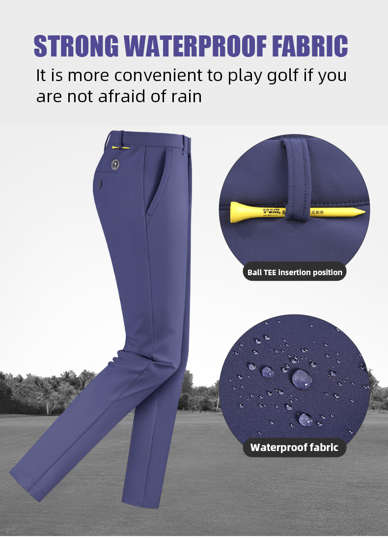 PGM KUZ115 mens winter golf pants waterproof high elasticity golf pants