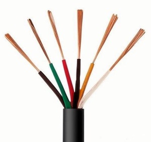 生产车间用H05VV5-F 6型铜芯2.5平方毫米导体耐用工业电缆 - Product Image 1
