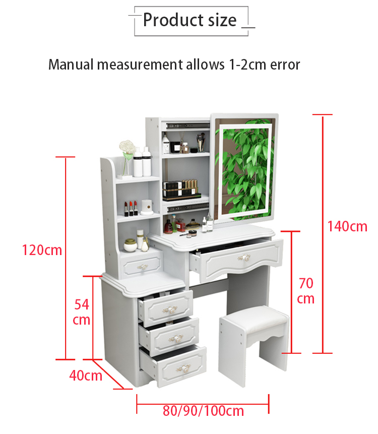 Bedroom Makeup Dresser With Mirror Set Storage Dresser With Mirror Dressing Table