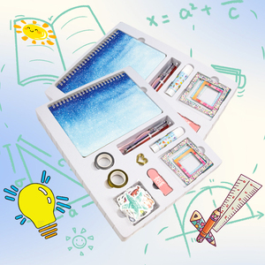 日记日记套装复古剪贴簿套装DIY备忘录磁带卡哇伊学生文具套装 - Product Image 1
