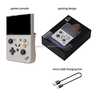 M18ハンドヘルドゲームプレーヤークアッドコアCPUポータブルゲームコンソールのアップグレード64GB128GB30000 PSP/PS1/MAME16/32/128ビット用の無料ゲーム