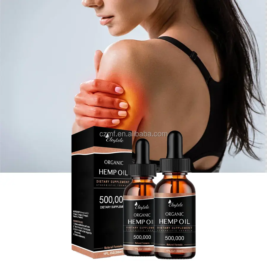 Wholesale Custom Massage Oil 100% Pure Organic Hemp Extract Hemp Oil For Pain Relief Sleep Supplements Hemp Seed Oil