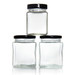 Tùy Chỉnh Nhãn 8Oz 16 Oz 32Oz Rõ Ràng Kín Glass Lọ Đường Cho Thực Phẩm Lưu Trữ Với Nắp Nhựa - Product Image 3