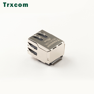 JXC0-0376NL Pul SE ที่เข้ากันได้กับ trxcom 8P8C ขั้วต่อ RJ45 1000M 2.5g พร้อมไฟ LED พอร์ต1พอร์ต Rj45อีเทอร์เน็ต - Product Image 3