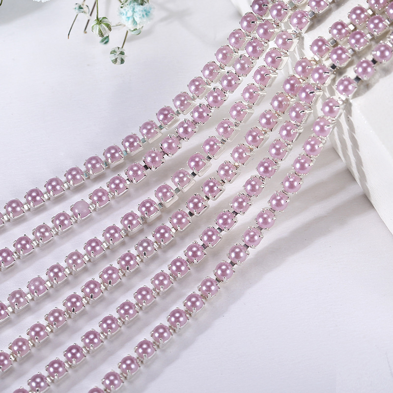 4.Base plateada con violeta claro.