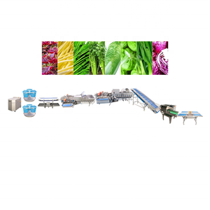 Leafy Vegetable and Fruit Double Times Water <strong>Flow</strong> <strong>Cutting</strong> Sorting Drying Washing Machine Production Line - Product Image 1