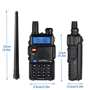 Aofeng-walkie-talkie de banda dual, radio portátil de 5W UHF VHF de largo alcance, UV-5R uv5r 5R ham - Product Image 2