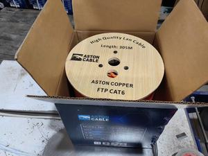 Cat6A Ethernet <strong>Cable</strong> U/FTP Shielded Outdoor <strong>Network</strong> F/FTP <strong>Type</strong> 100M 500M Length 305M Cat6A LAN <strong>Cable</strong> - Product Image 4