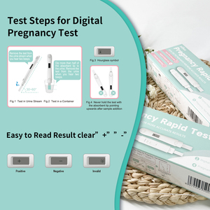 Daha doğru sonuçlar için hamilelik hızlı Test çift algılama yolları 1 dijital gebelik testi + 4 gebelik testi Midstream - Product Image 3