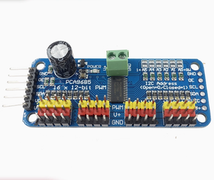 16-Kanal-Servo-Treiberplatine mit IIC-Schnitts telle für Roboter und Roboterarme. Bietet Unterstützung für die Arduino-Plattform. - Product Image 1