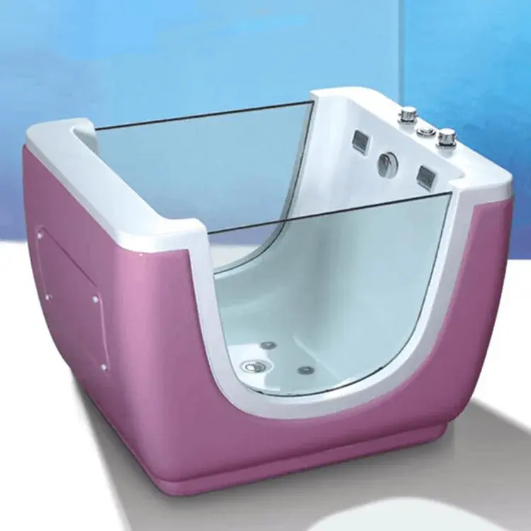 Di alta qualità per interni Freestanding in acrilico con bolle idromassaggio vasca da bagno per bambini con cascata Baby Spa