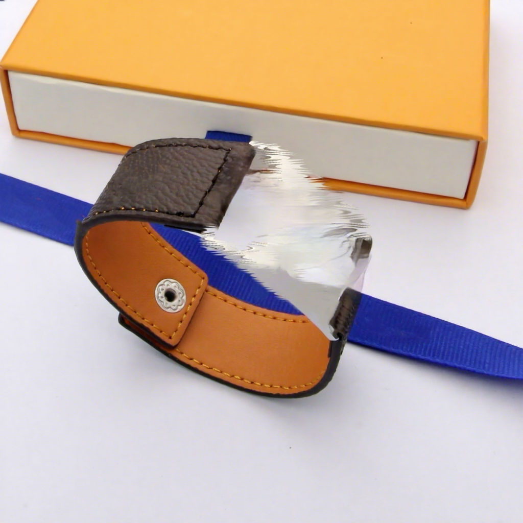 Fascia marrone con colore argento