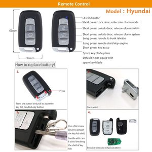 Sistema de alarma de coche, kit de bloqueo Central, botón de inicio remoto de 12V, PKE, Universal, botón de inicio remoto - Product Image 6