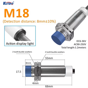 KJT M8 NO rasante NPN PNP NO NC/2/4/5/6mm 24V DC 12V 36V NC, Sensor inductivo de proximidad con CE - Product Image 4
