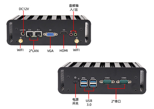 I7-8650U ซีพียู2025คอมพิวเตอร์แบบพกพา m.sata DDR4 2666/3200Mhz 32GB รองรับ Win 11 Linux NVMe Small NUC คอมพิวเตอร์เราเตอร์2 LAN - Product Image 2