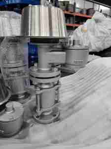 DN50 thép carbon dầu khí lưu trữ xe tăng chống đóng băng chống cháy nổ đôi ống thở Van hướng dẫn sử dụng điện - Product Image 3