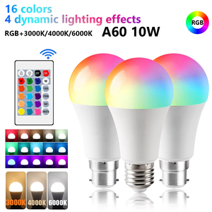 Uzaktan 10W kısılabilir LED ampul bellek Function16 renk renkli RGB ışık ile renk değiştirme ampul yatak odası parti için - Product Image 2