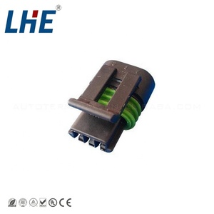 Conectores de inyector Delphi 3 pines 12162182 impermeable Pa66 carcasa de nailon 25A corriente nominal Material de contacto de cobre - Product Image 3
