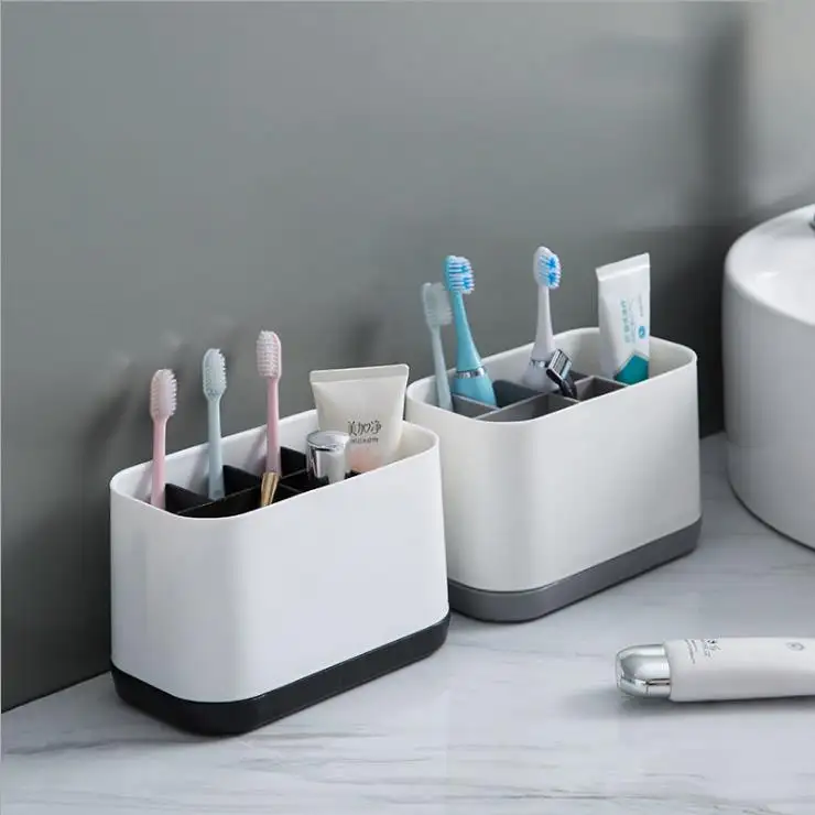 Étagère de salle de bain débris porte-Brosse À Dents dentifrice détachable rack de stockage