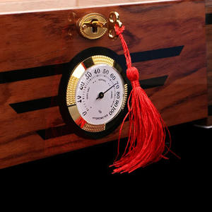 CIGARLOONG Cigar <strong>Humidor</strong> with Hygrometer and Humidifier Holds Approx 100 Cigars Double Compartment Cedar <strong>Humidor</strong> - Product Image 4