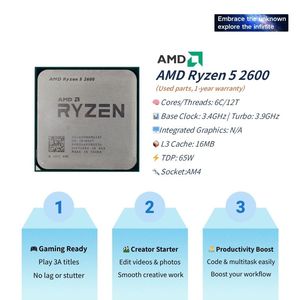 PANDL NEW AM4 Combo Set for PC <strong>AMD</strong> Ryzen 5 2600 B450 Motherboard <strong>DDR4</strong> RAM Double Memory Channel SATA Hard Drive 64GB New - Product Image 2
