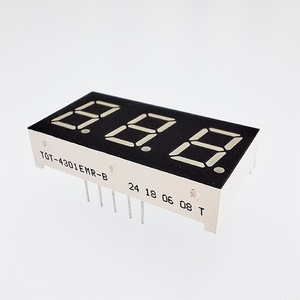 Neues Design 0,40 Zoll dreistelliges 7-Segment-<span class=keywords><strong>LED</strong></span>-<span class=keywords><strong>Display</strong></span> Ultra-Red Rohs mit gutem Service