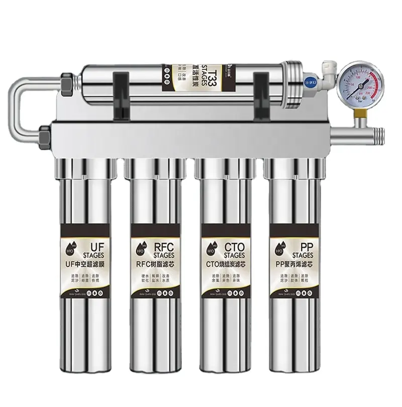 Ev içme arıtma makinesi için yüksek kaliteli UF su filtreleri ionizer en iyonlaştırıcı su filtreleme sistemi