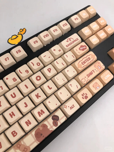 Factory 133-Key Brown Bear XDA PBT Keycap DIY Dye-Sublimation Clear Keycap <strong>for</strong> Mechanical <strong>Keyboard</strong> - Product Image 2