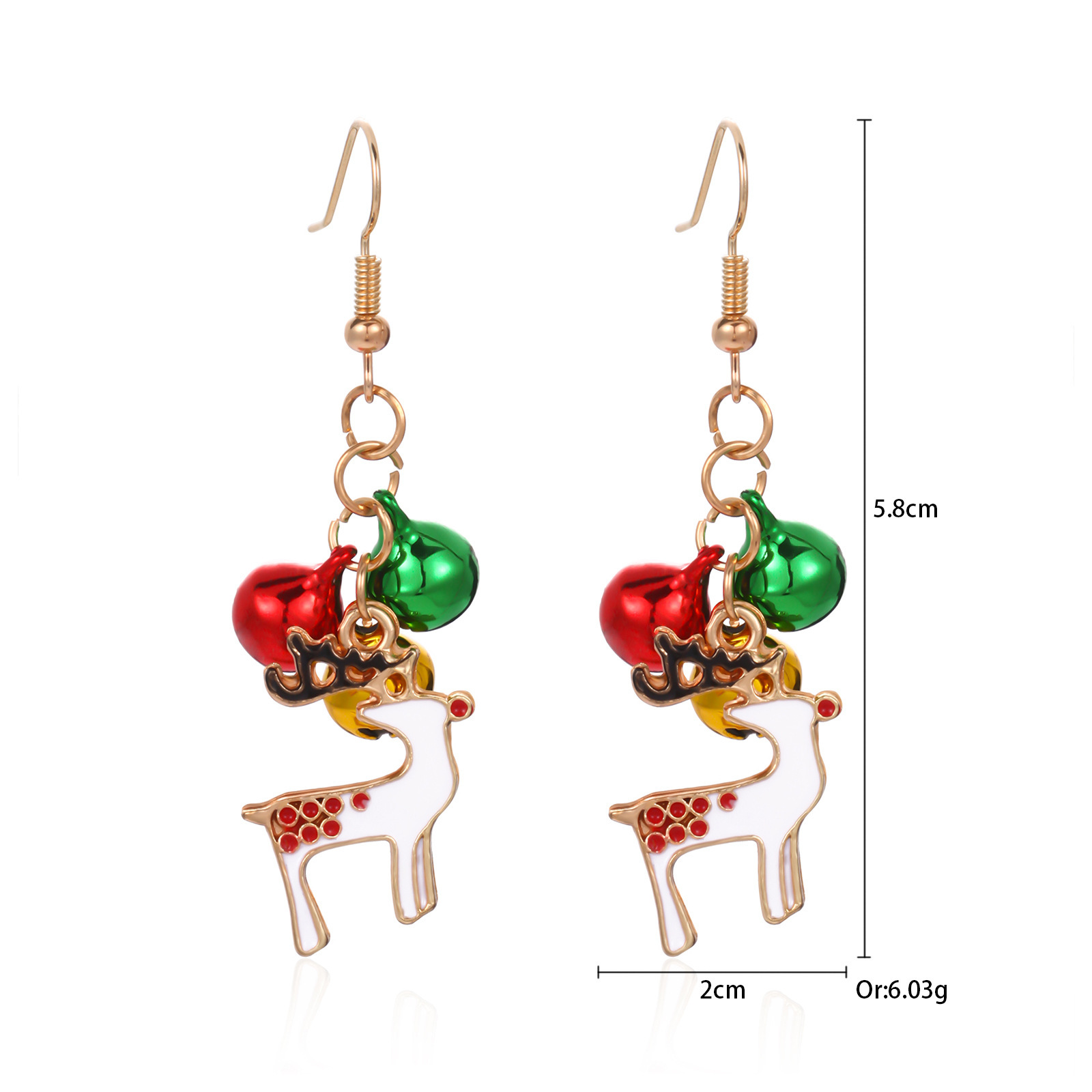 9.Pendientes de alce campana